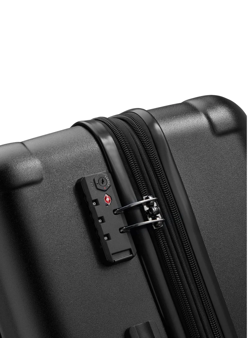 Jeep  JH004C 68 Cm 4-Double Wheeled Hardcase Expandable Check-In Luggage Trolley - Black  | Best Price UAE